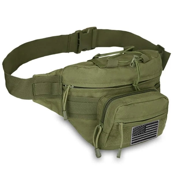 Main compartment and front pockets of MOLLE EDC fanny pack