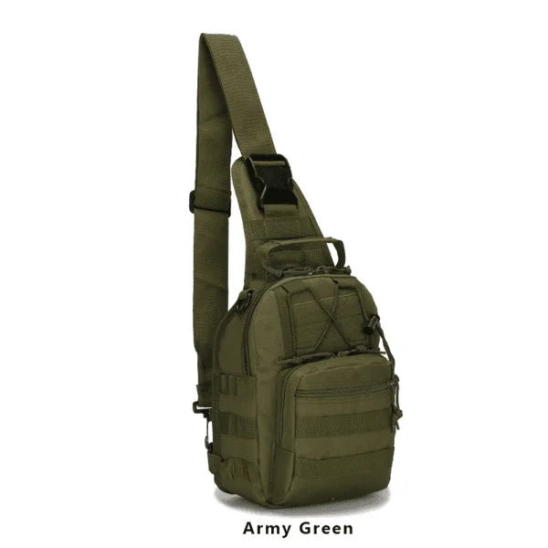 Coyote brown tactical shoulder bag 5L front pockets