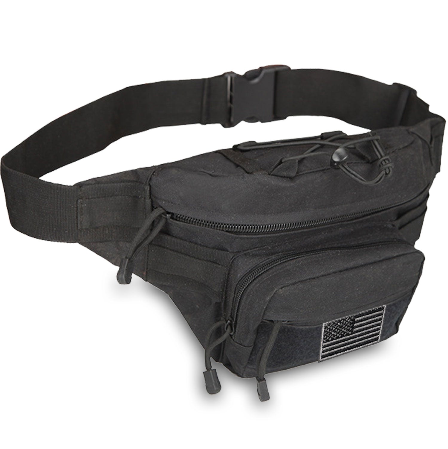 EDC Fanny Pack – Tactical Pouch with USA Flag Patch - BSG