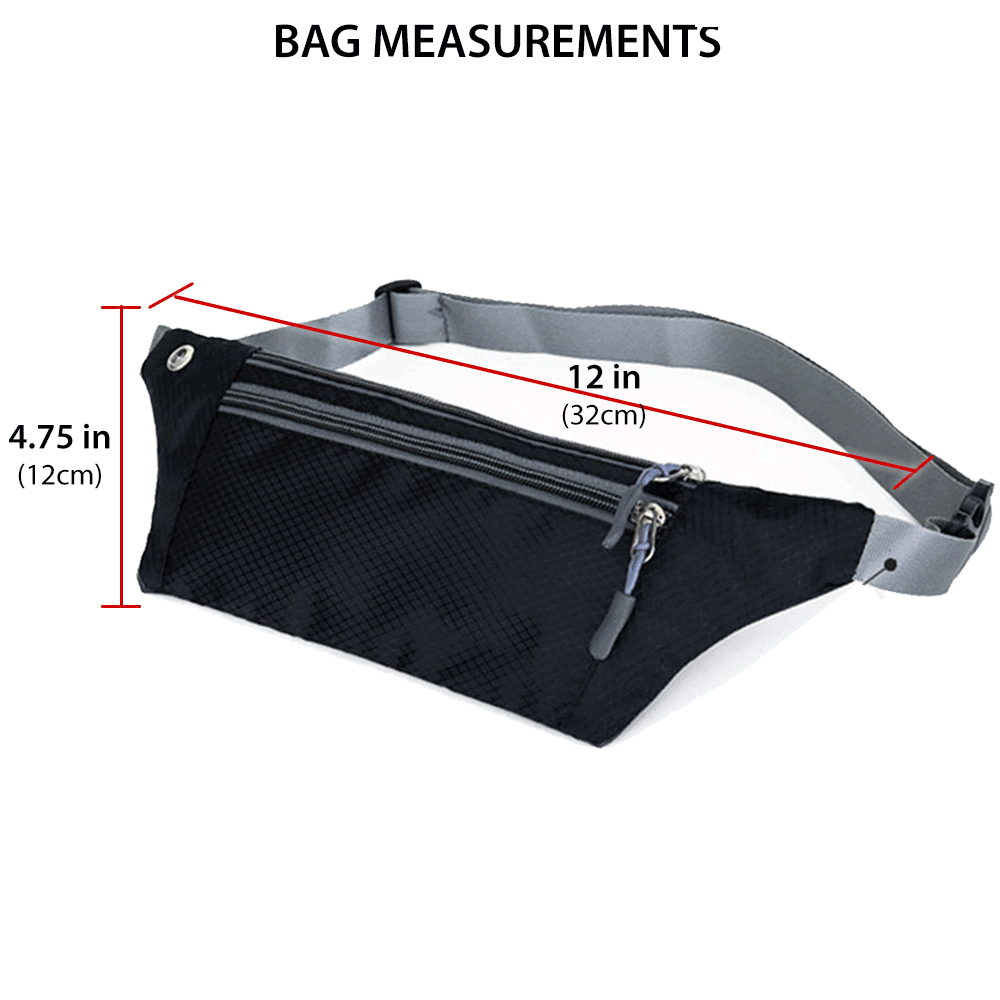 Waterproof Fanny Pack – Running Belt & Travel Waist Pack - BSG