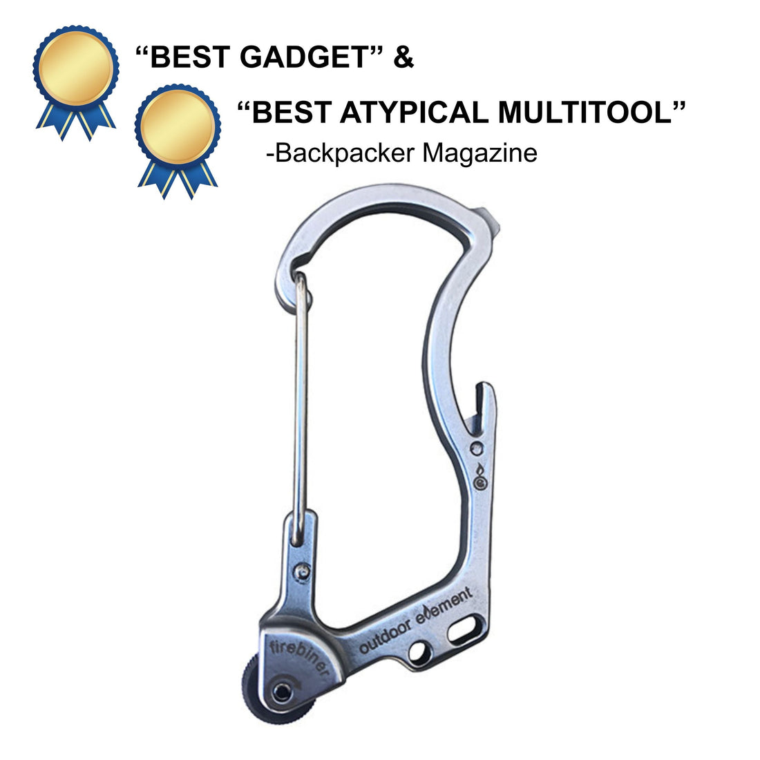 Firebiner: Fire - starting Multitool Carabiner - BSG