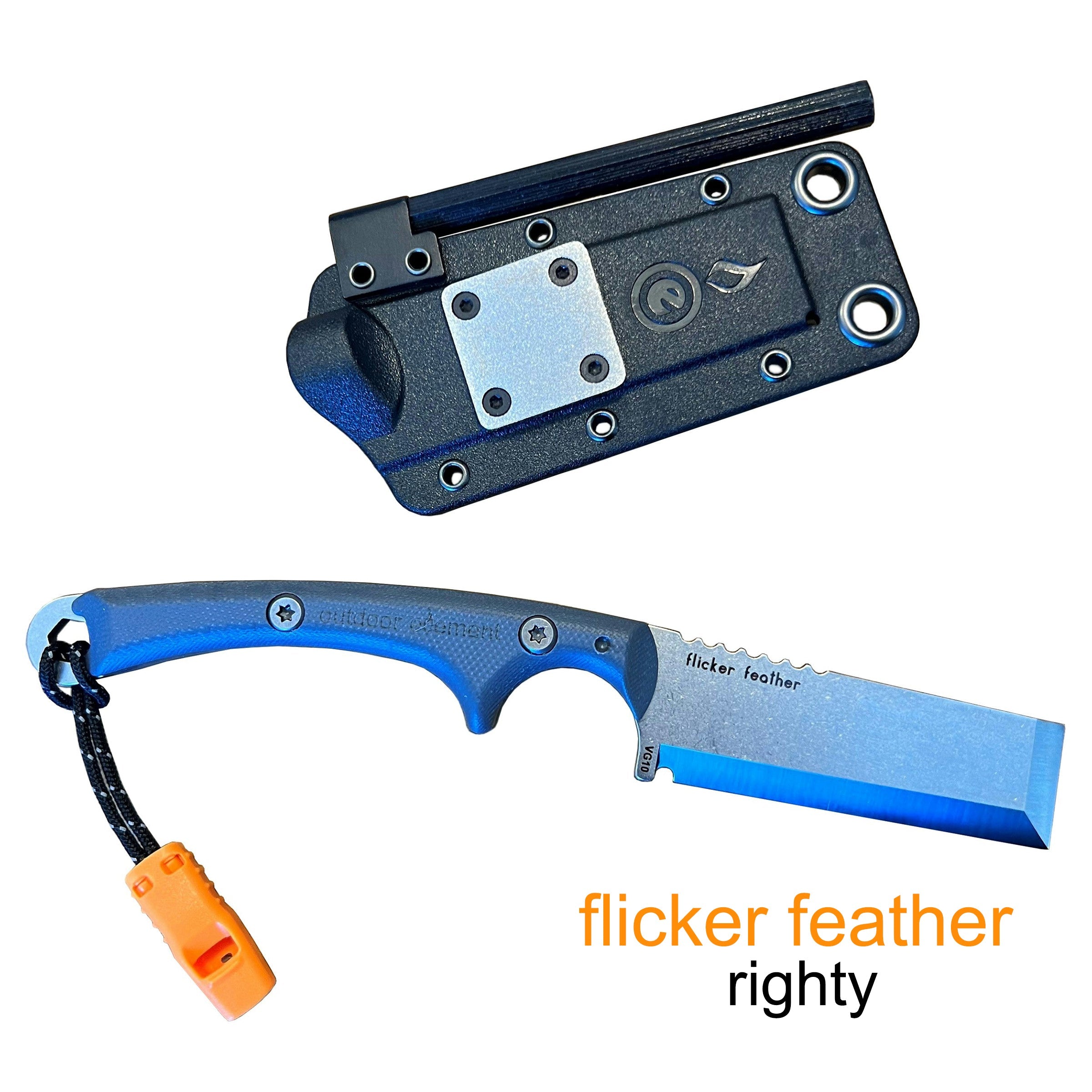 Flicker Feather Survival EDC Chisel Blade - BSG