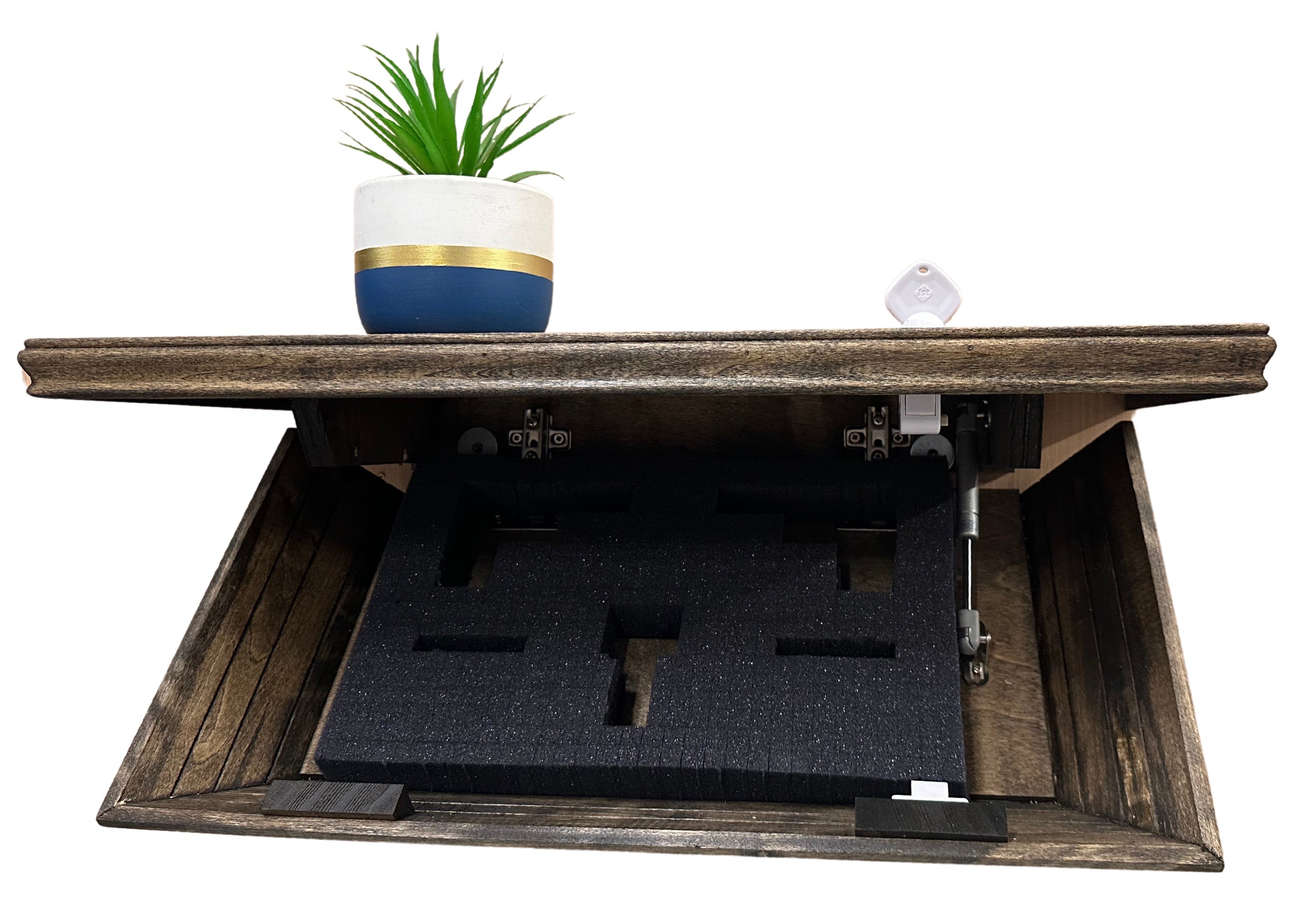 Jacobean Concealed Firearm Hidden Storage Shelf With Magnetic Lock
