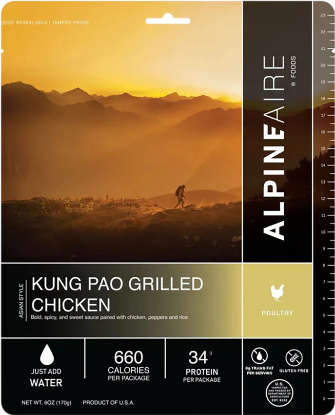 Kung Pao Grilled Chicken cook-in-pouch meal – front packaging