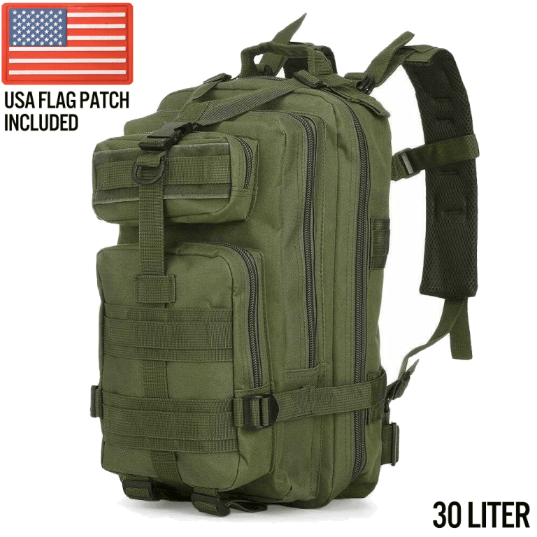 Small Tactical Backpack – MOLLE Bugout Daypack – 30L - BSG