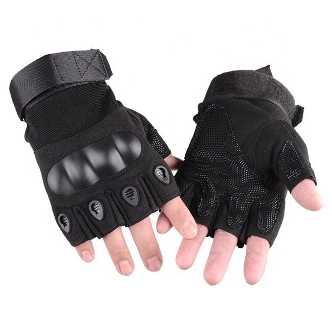 Tactical Half - Finger Hard - Knuckle Gloves – Military Style (XG - TG2) - BSG