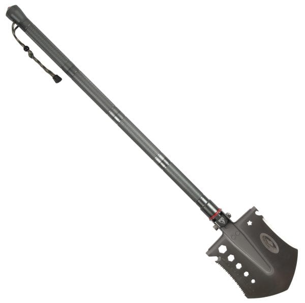 Axe, saw/knife combo, spear tip and screwdriver bits included in the Trailsetter kit